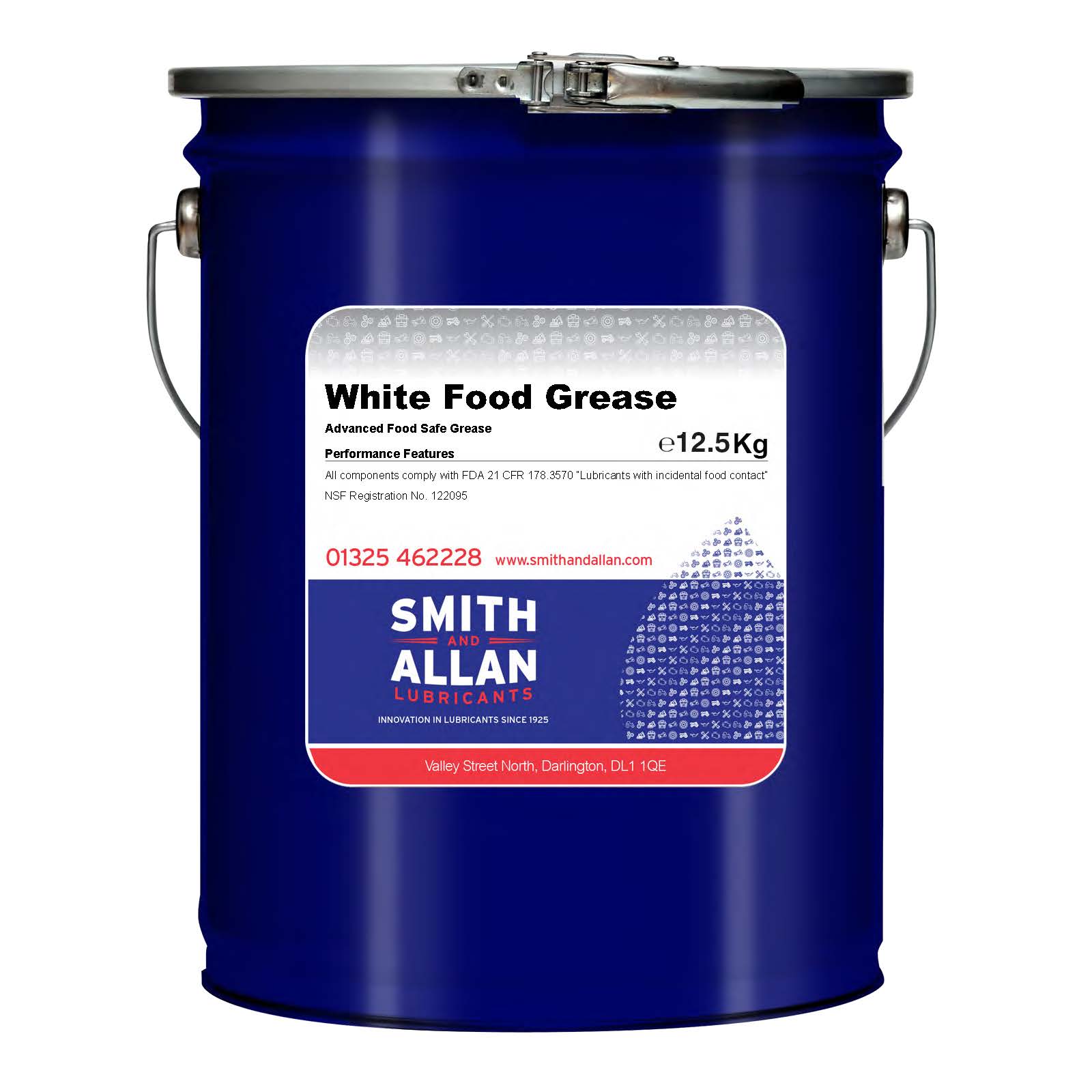 White Food Grease 12.5KG